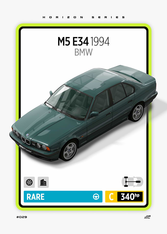 BMW M5 E34 1994 Card