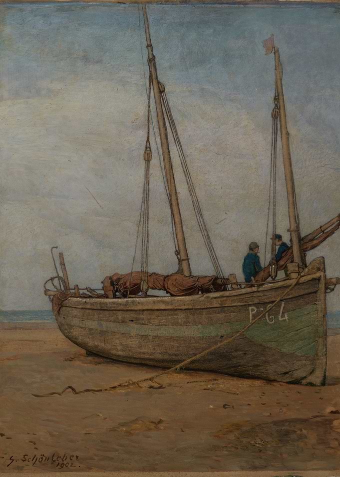 Fishing Boat on a Sandy Shore