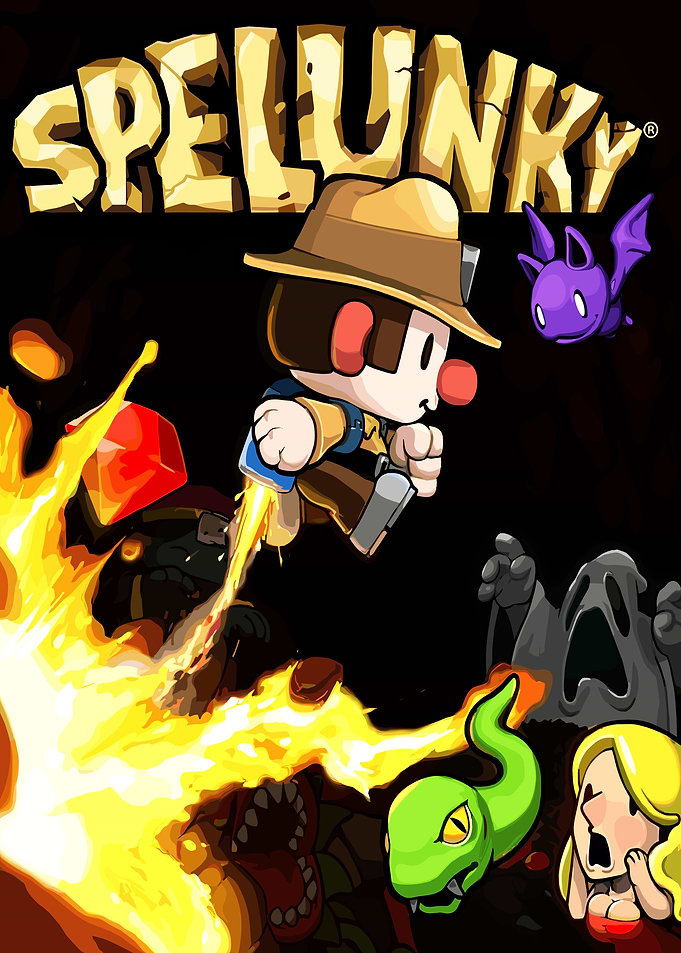 Spelunky Game Cover Art