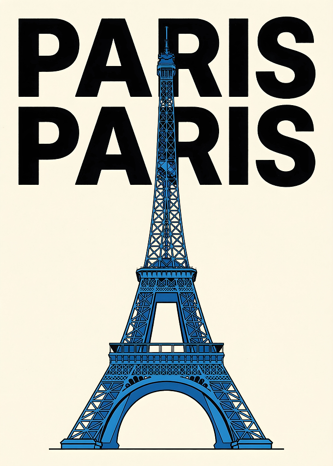 Paris Eiffel Tower Poster