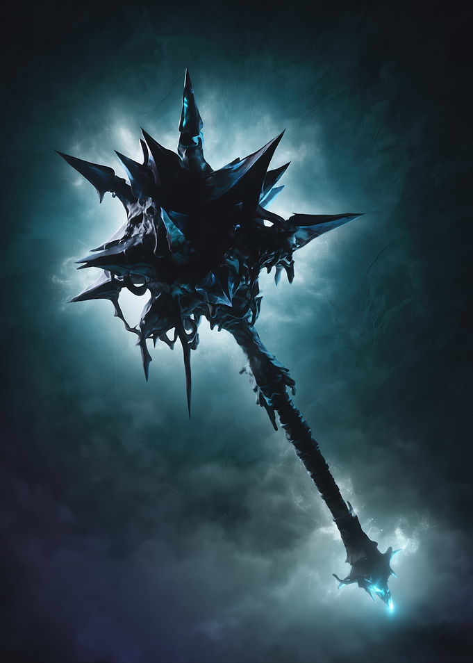 Dark Fantasy Mace Weapon