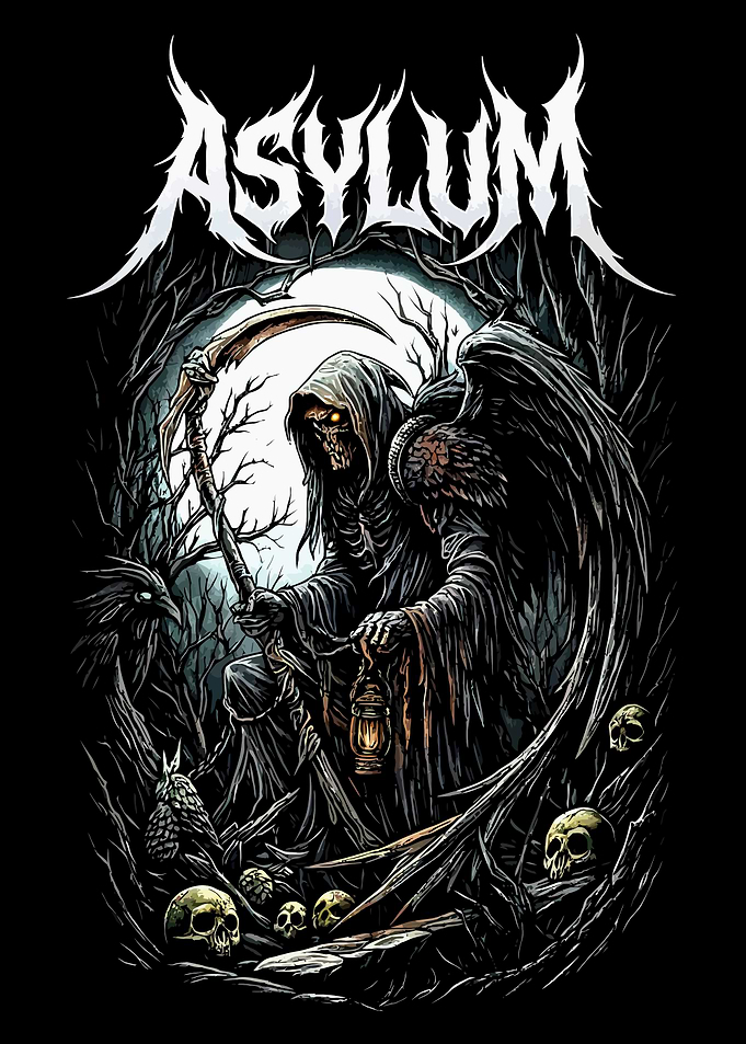 Grim Reaper in Dark Forest