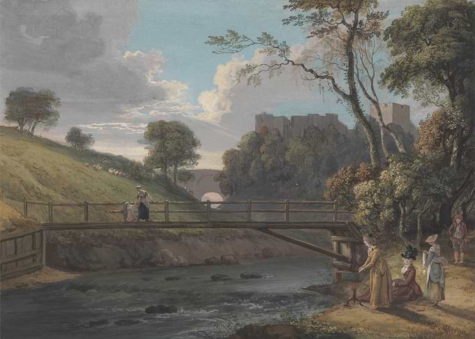 Pastoral Landscape with Castle and Figures