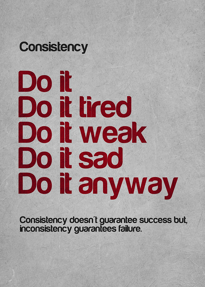 Consistency Motivational Poster