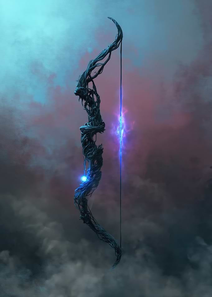 Ethereal Bow with Blue Energy