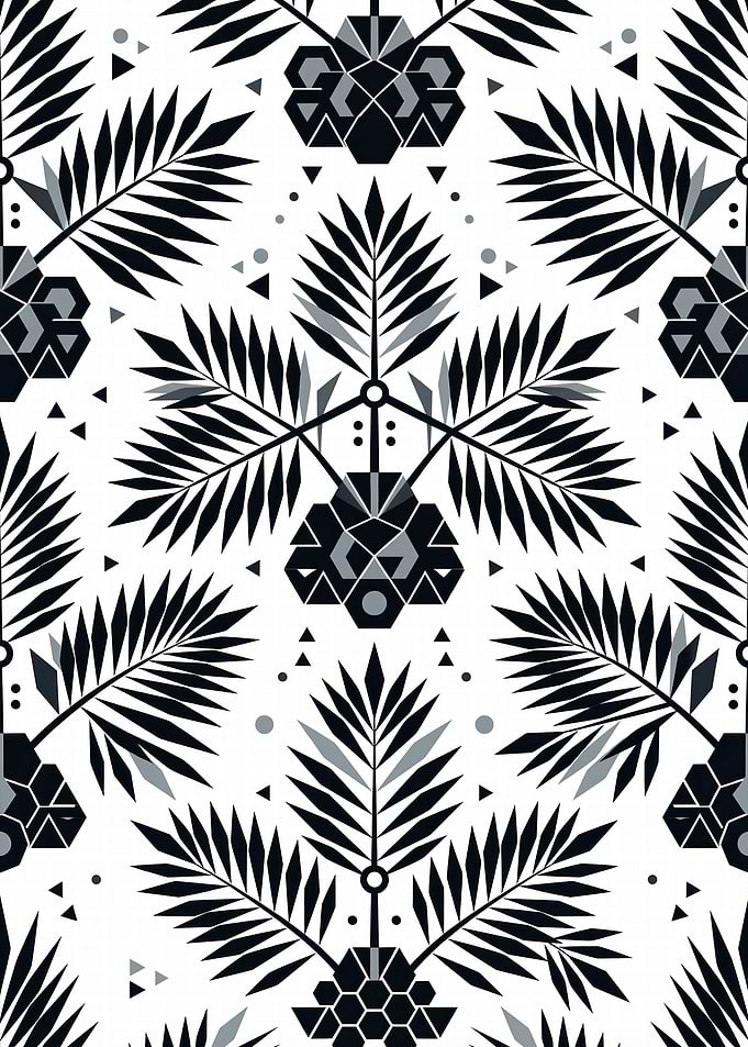Geometric Tropical Leaf Pattern