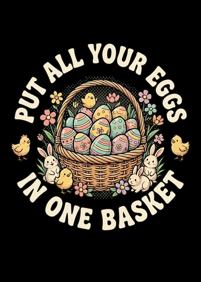 Easter Basket with Chicks and Bunnies