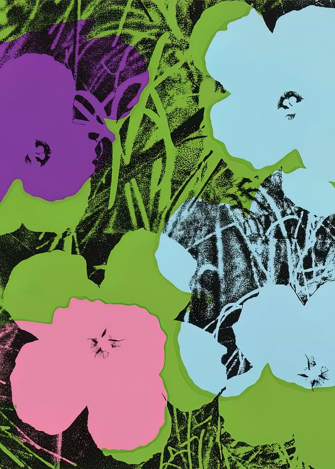 Andy Warhol Flowers, andy warhol pop art