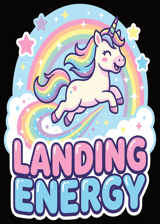 Cute Unicorn Landing Energy