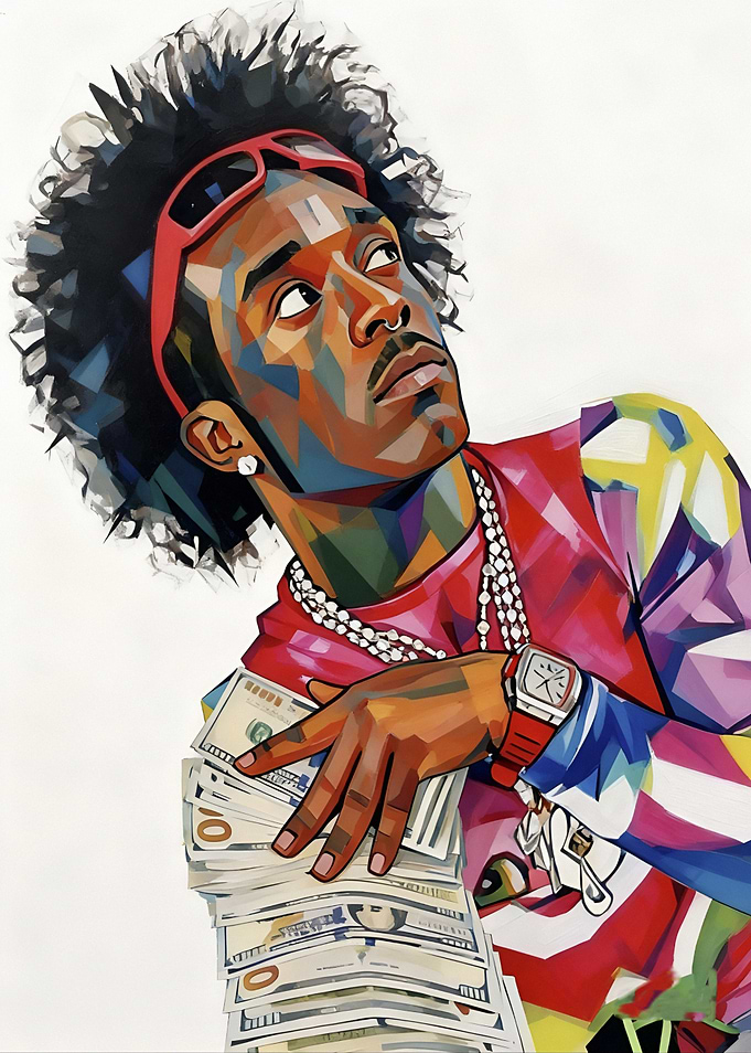 Lil Uzi vert holding money