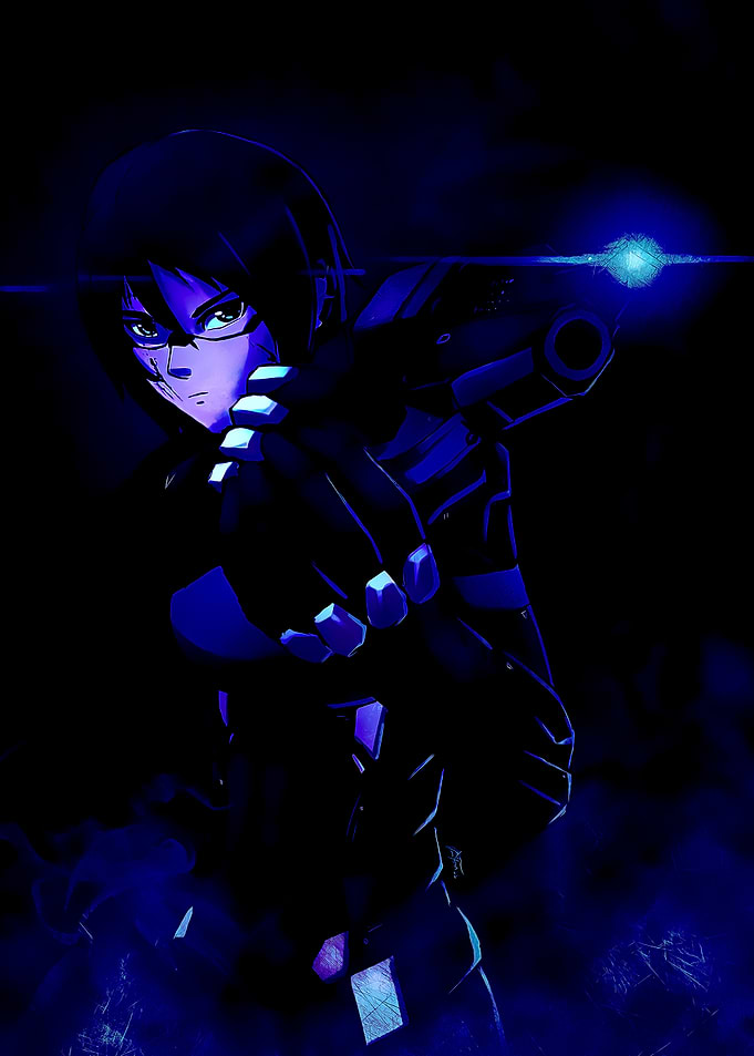 Anime Woman with Gun