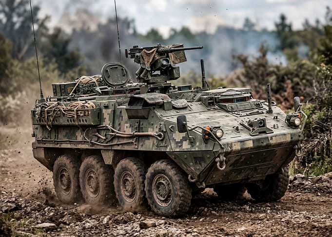 Armored Vehicle in Action
