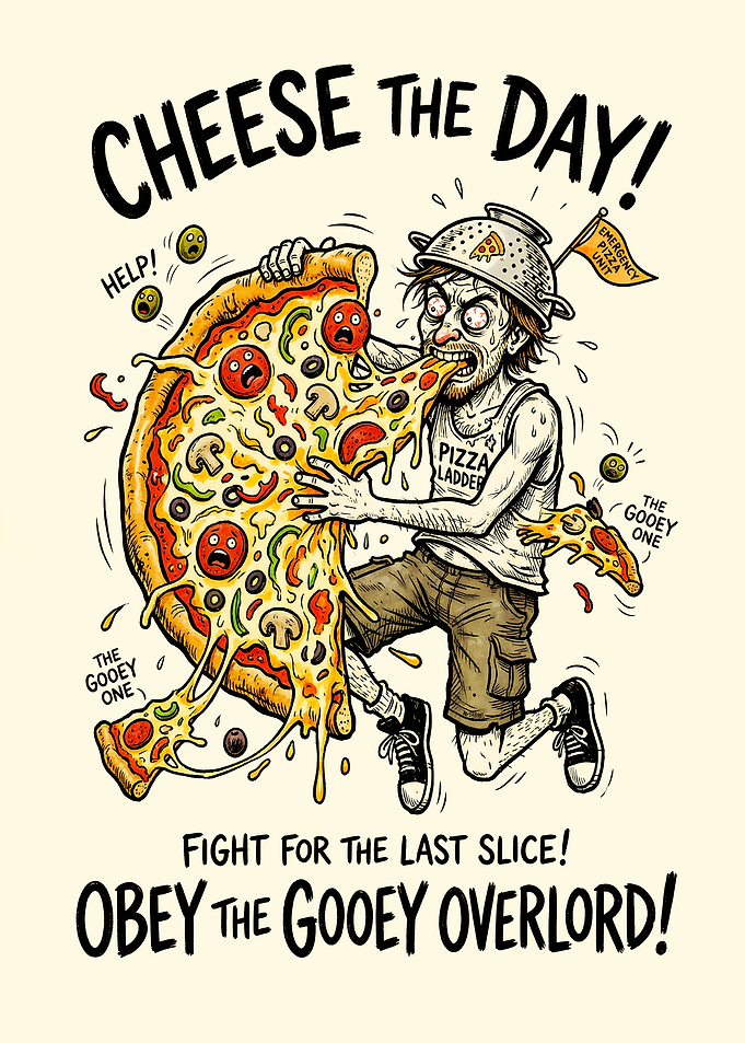 Man Fights Giant Pizza