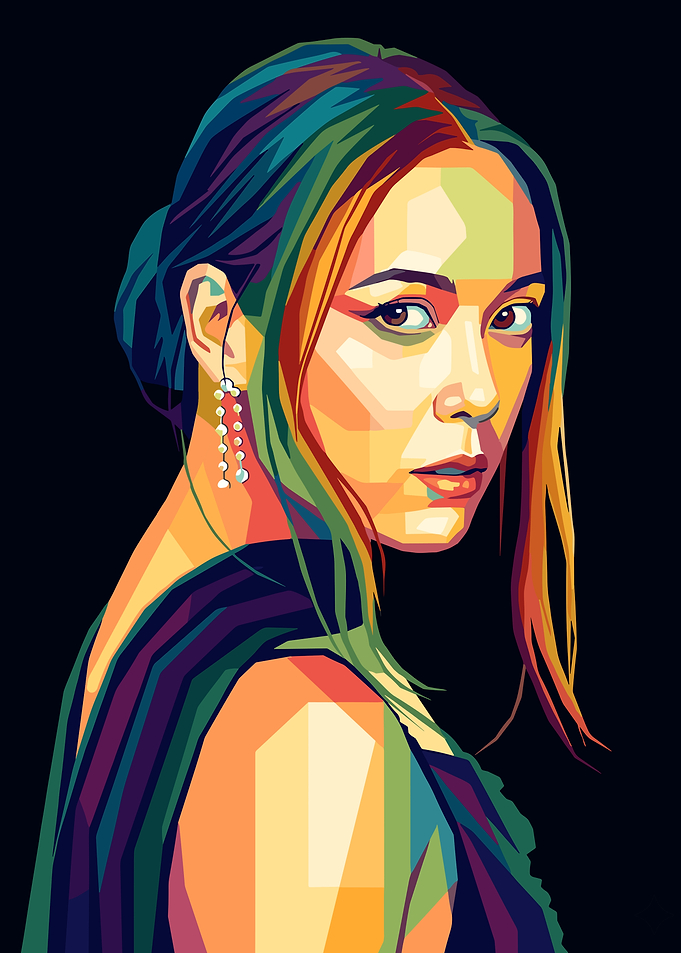Colorful Portrait of a Laufey
