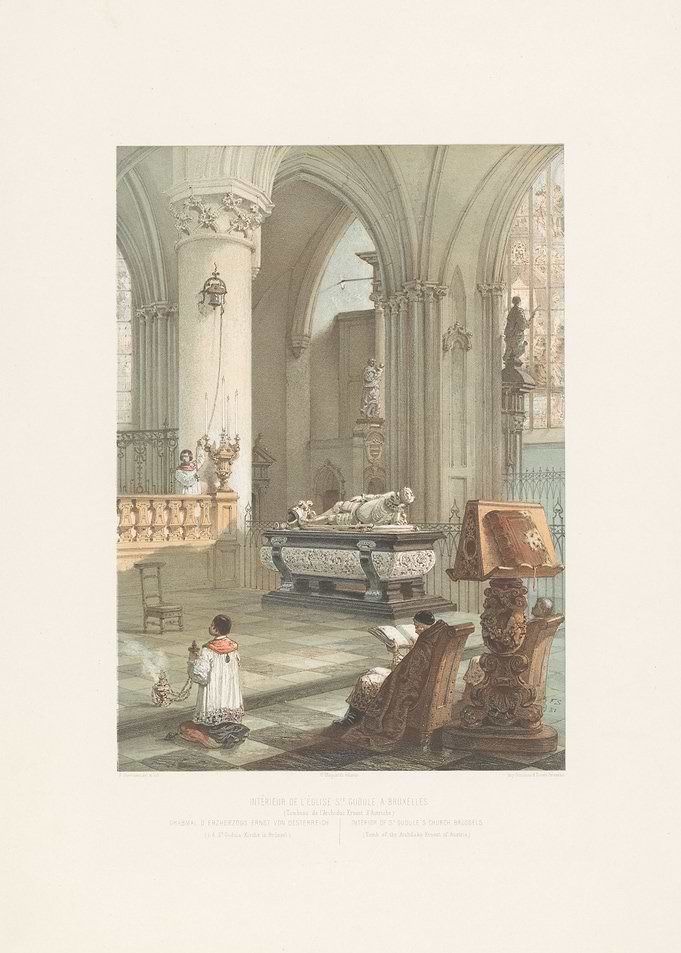 Interior of a Church with a Tomb