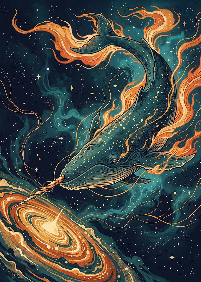 Cosmic Narwhal in Nebula