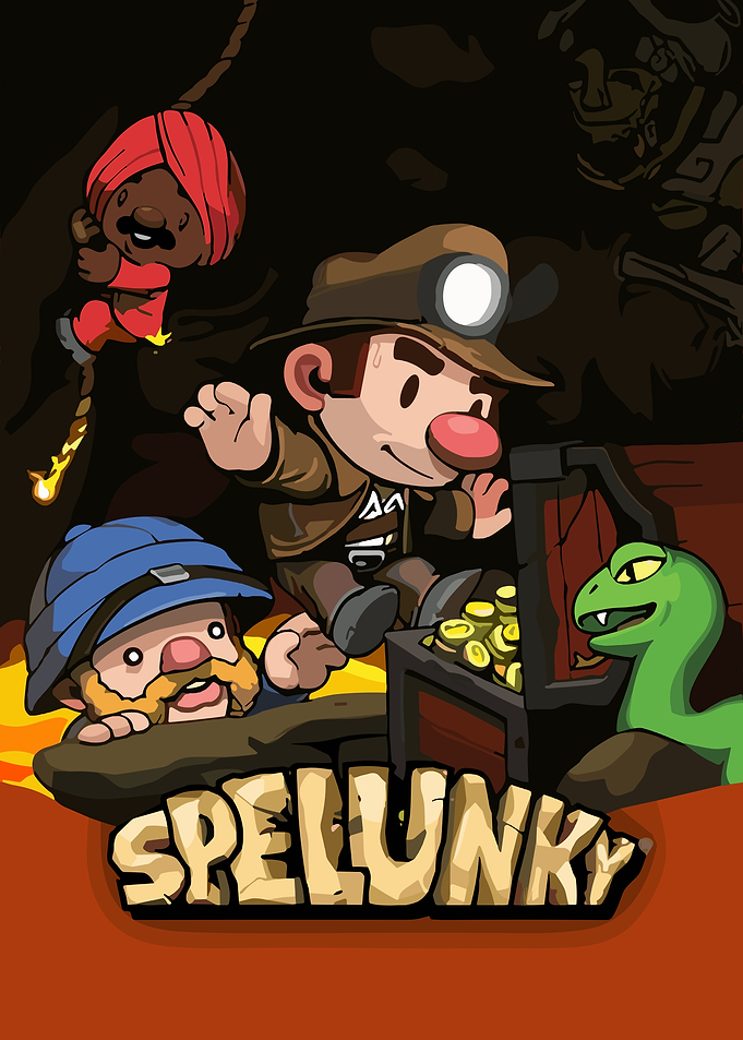 Spelunky Game Cover Art
