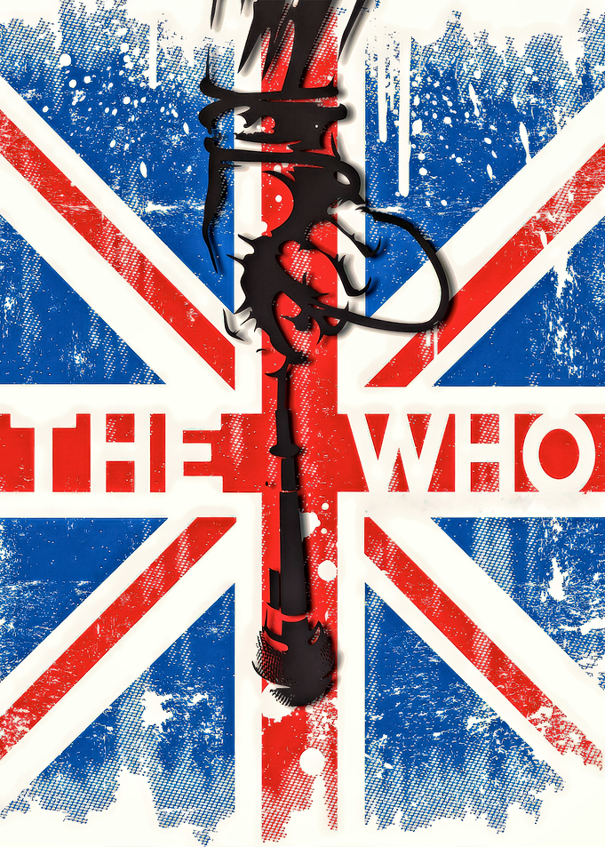 The Who Union Jack Grunge Art