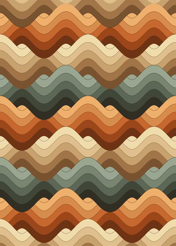 Retro Wavy Pattern