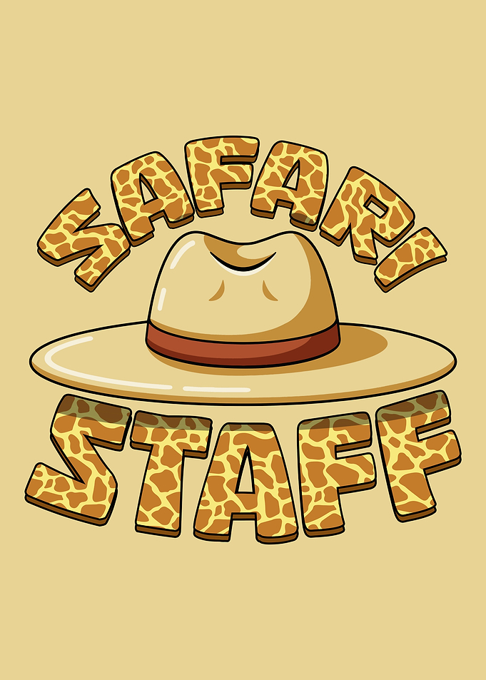 Safari Staff Text Art