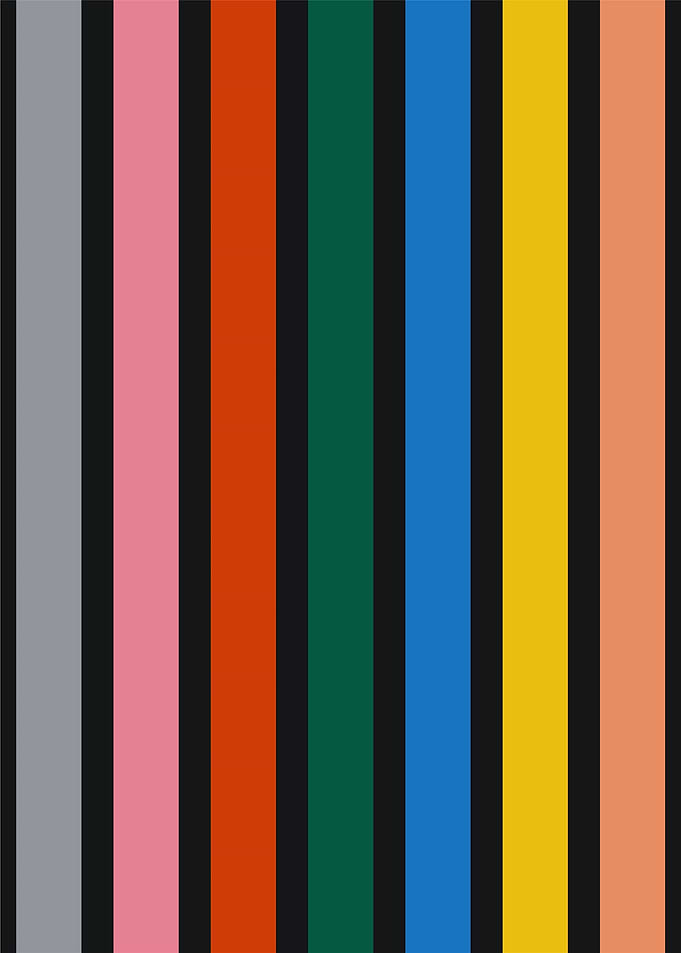 Colorful Vertical Stripes Background