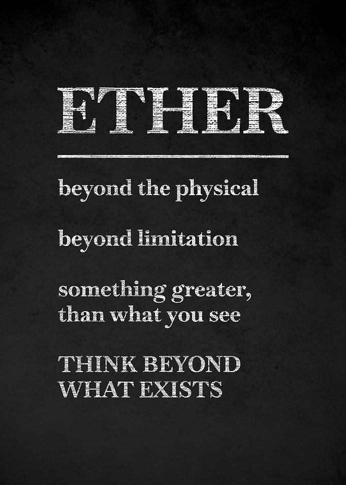 Ether Definition Poster