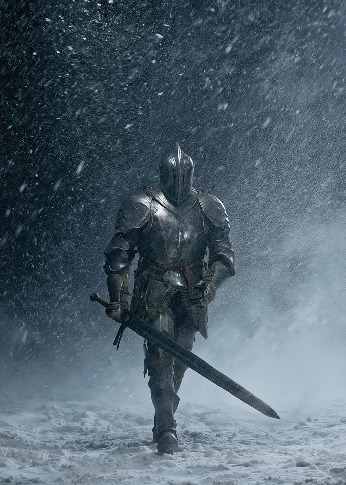 Knight in a Snowstorm