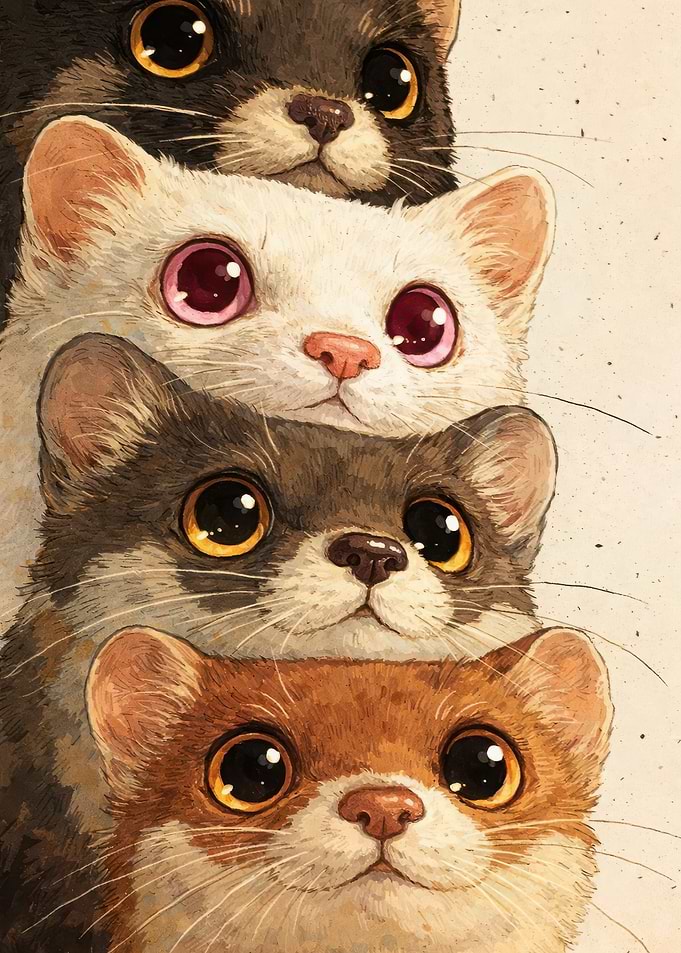 Stack of Adorable Kittens
