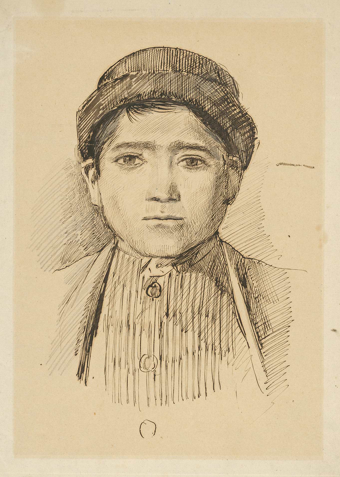 Sketch of a Young Boy in a Cap