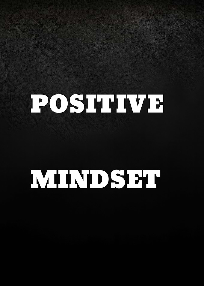 Positive Mindset Text Art