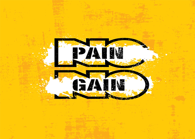No Pain No Gain Text Art