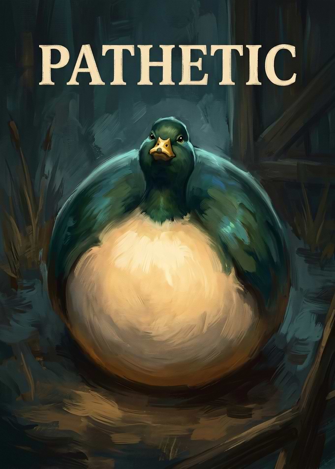 Pathetic Fat Duck Painting