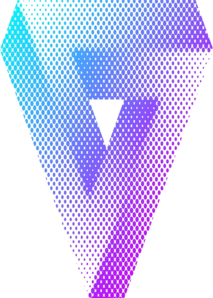 Abstract Diamond Halftone Gradient