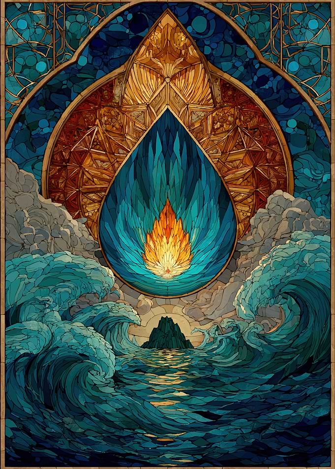 Stained Glass Elemental Art