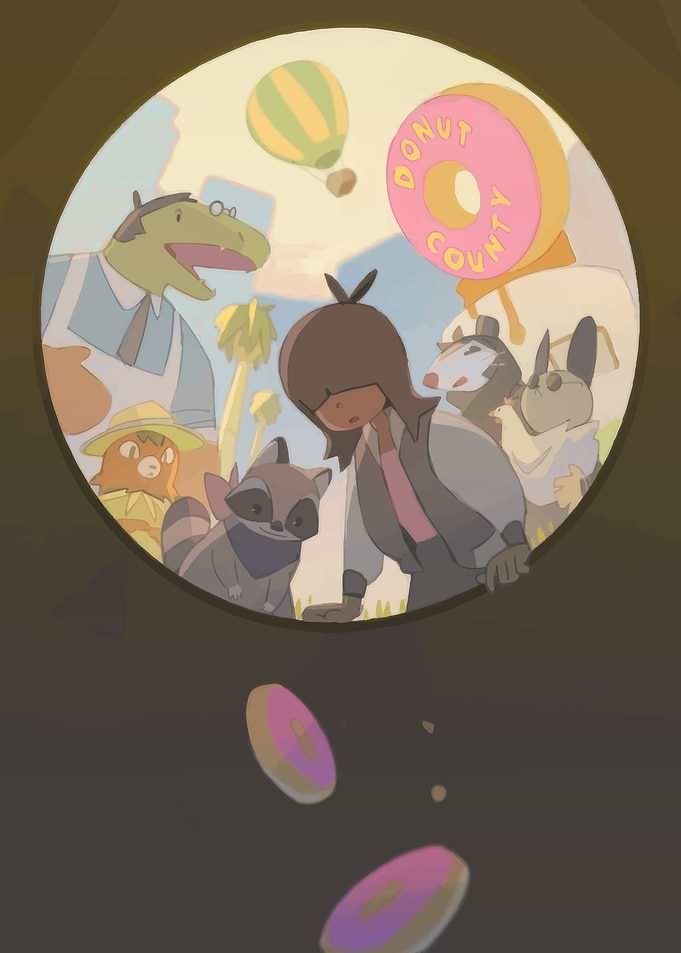 Donut County Characters and Donuts