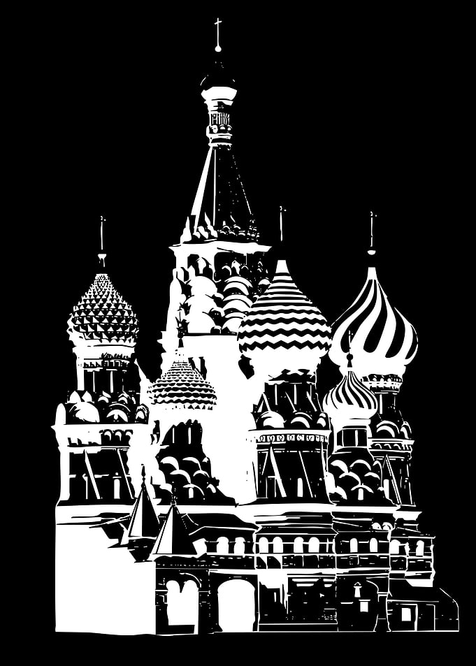 Saint Basil's Cathedral Silhouette