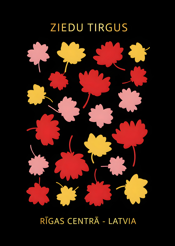 Floral Design with Text