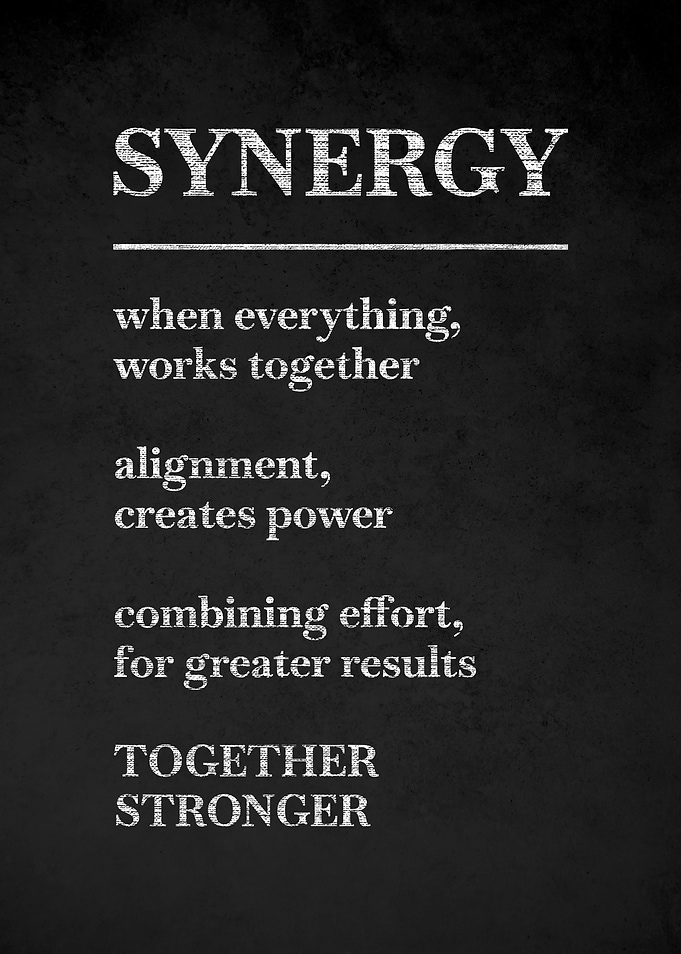 Synergy Definition Poster