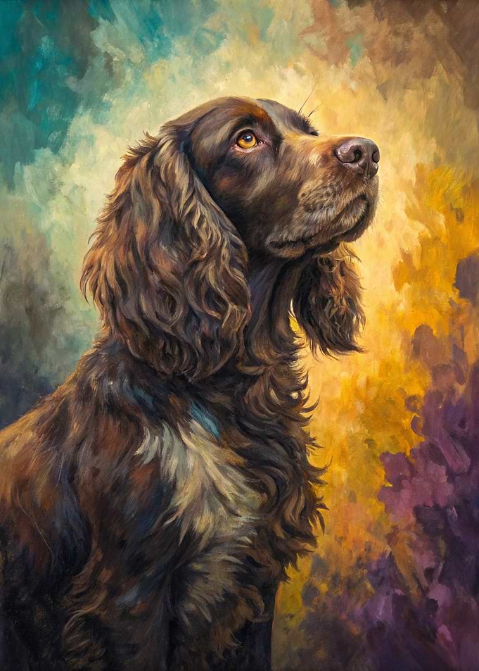 Oil Painting of a Cocker Spaniel
