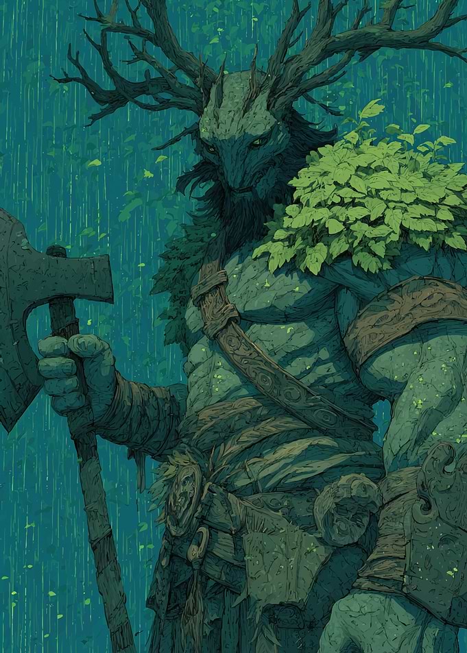 Forest Guardian with Axe