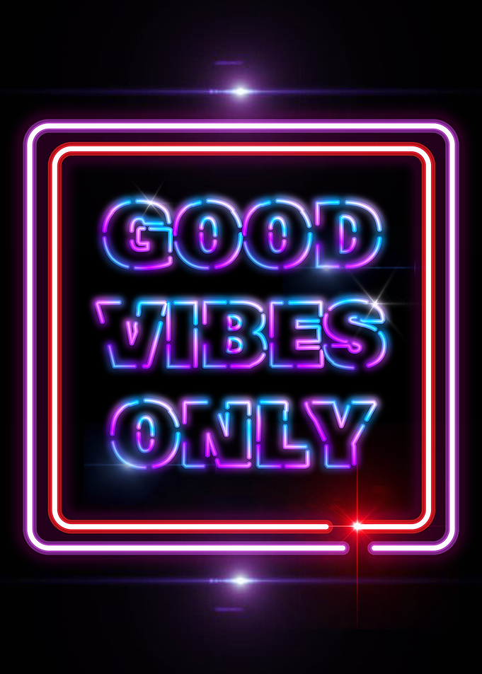 Good Vibes Only Neon Sign