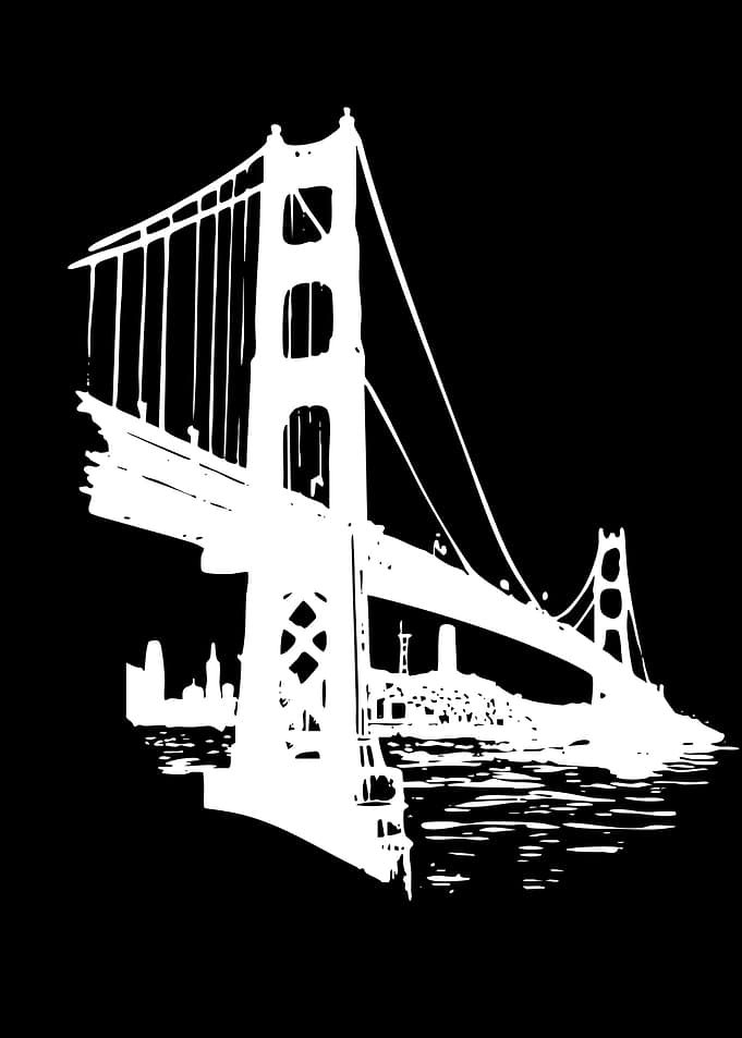 Golden Gate Bridge Silhouette