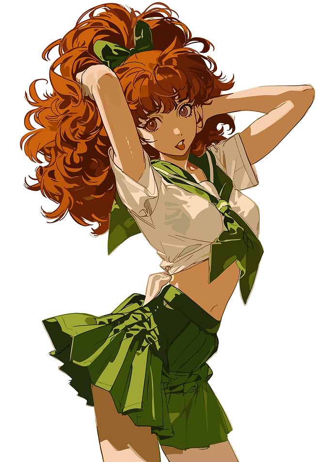 Anime Girl in School Uniform