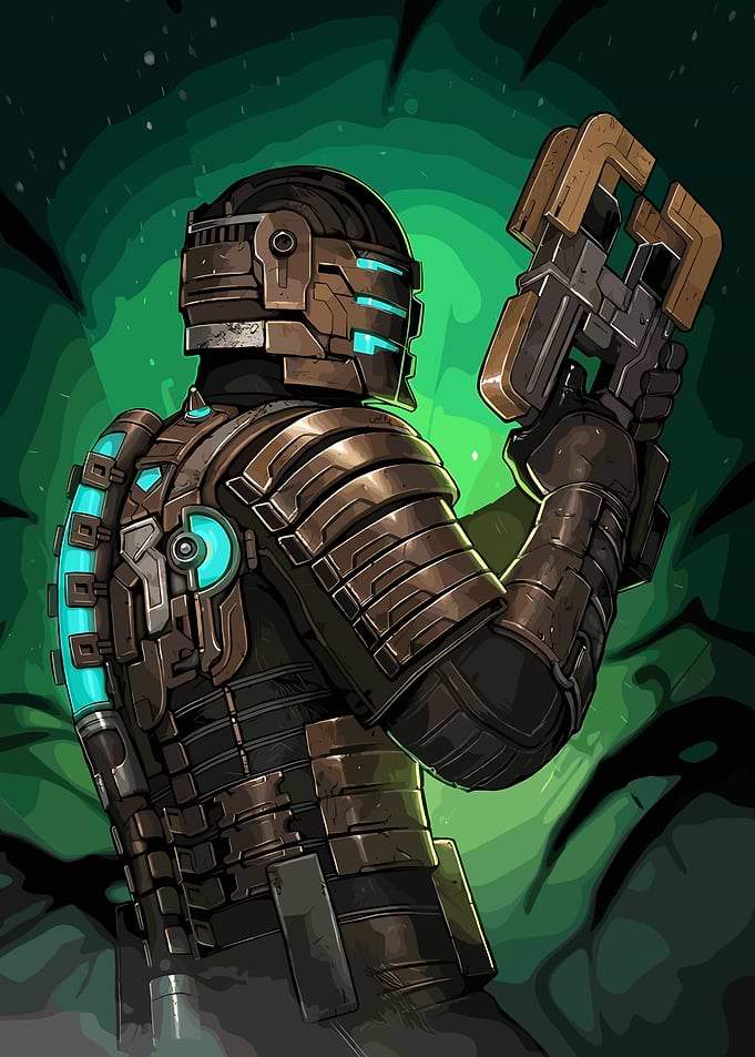 Isaac Clarke in Dead Space Armor