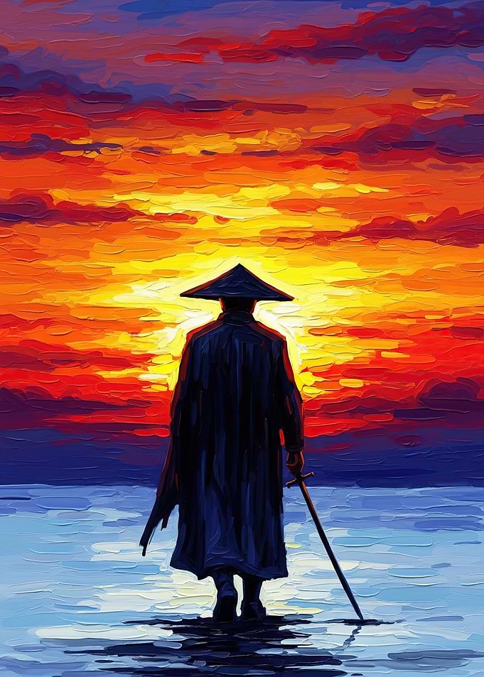 Samurai at Sunset