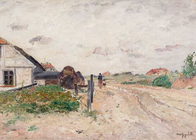 Rural Landscape with Figures and Buildings