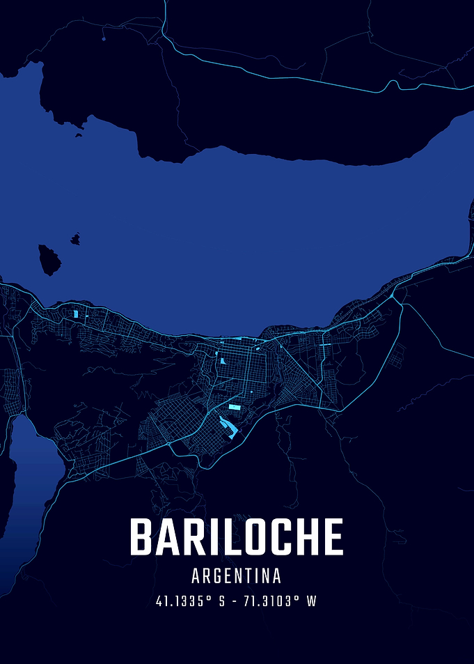 Bariloche Midnight City Map