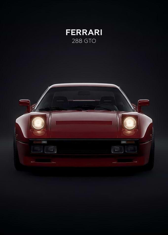 Ferrari 288 GTO Front View