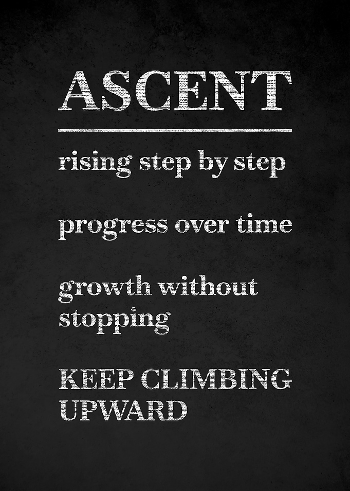 Ascent definition with motivational text