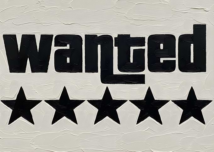 Wanted Poster with Stars
